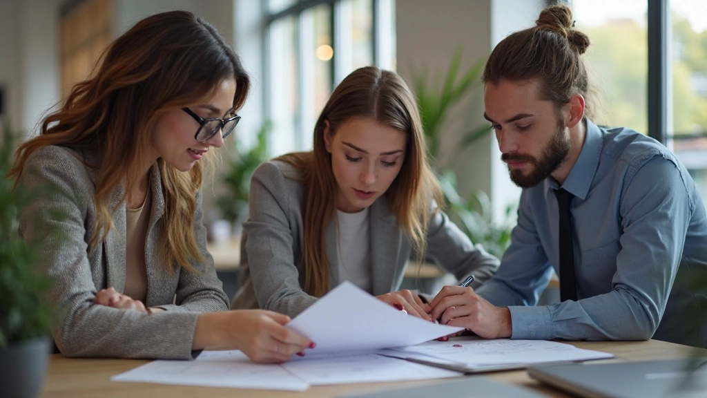 Teamleden met verschillende achtergronden collaboreren aan inclusief webdesign project