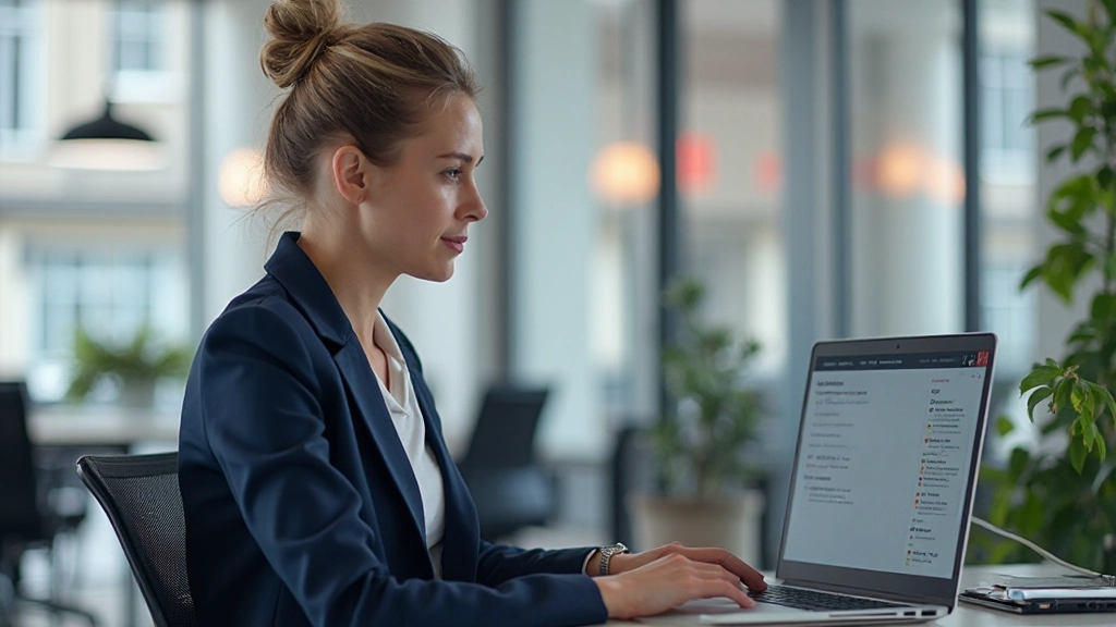 Designer werkt aan user interface prototype op computerscherm in modern kantoor